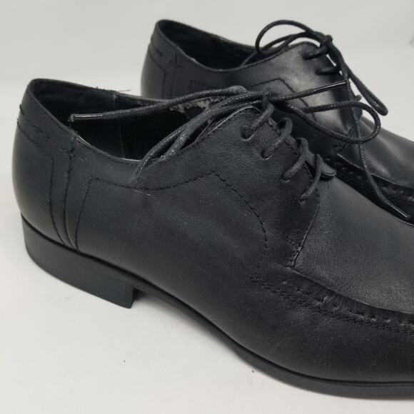 Steve Madden Men's Leather Black Trennt style Lace Up Dress Shoes Oxfords Size10 - Picture 4 of 14